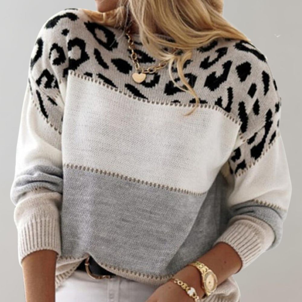 Mirla | Leopard Lyx Tröja-Eva Jonsson