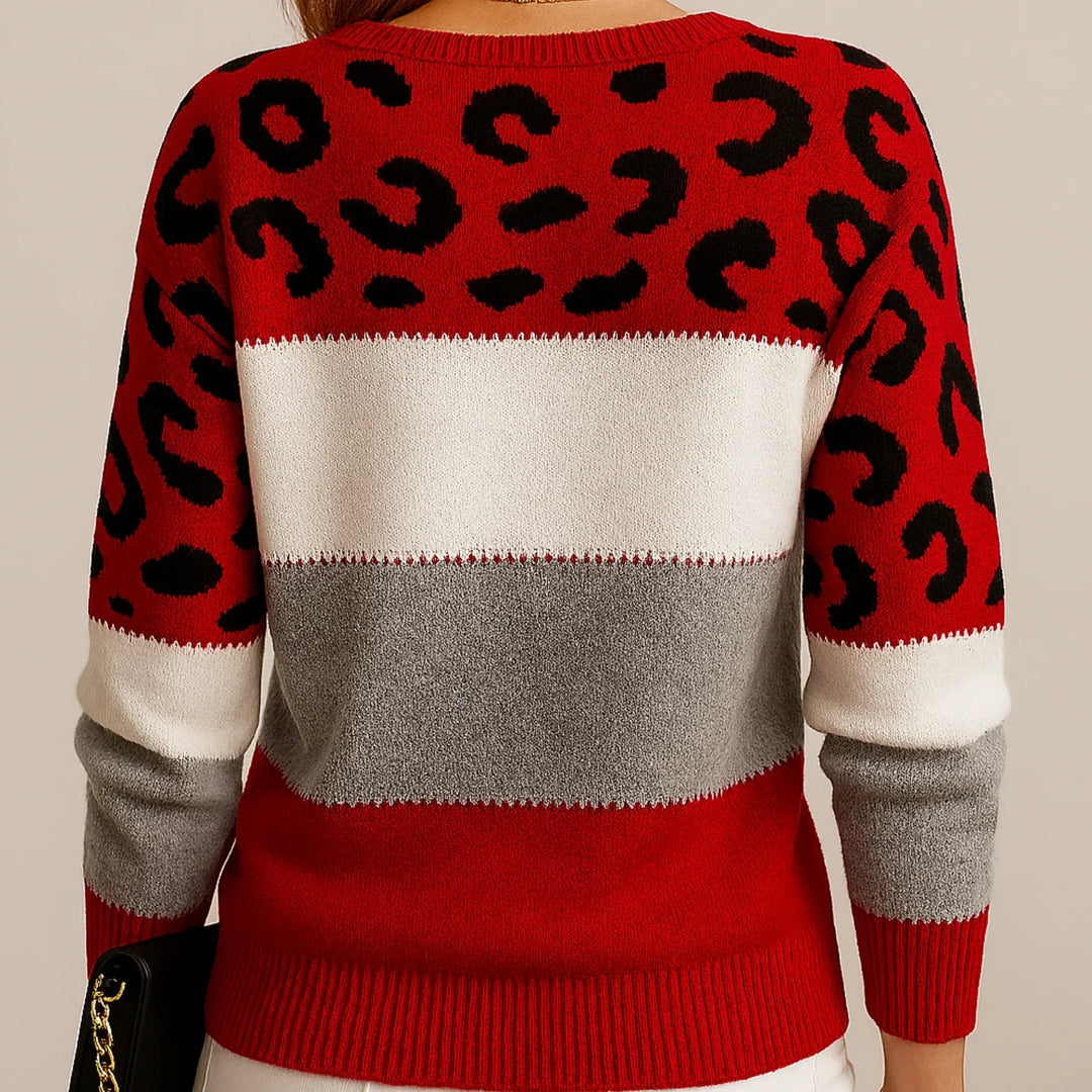 Mirla | Leopard Lyx Tröja-Eva Jonsson