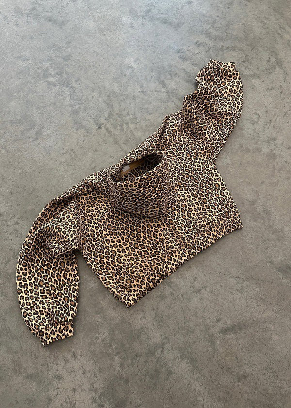Mirla | Leopardmönster Hoodie och Joggingbyxor Set för Damer-Eva Jonsson