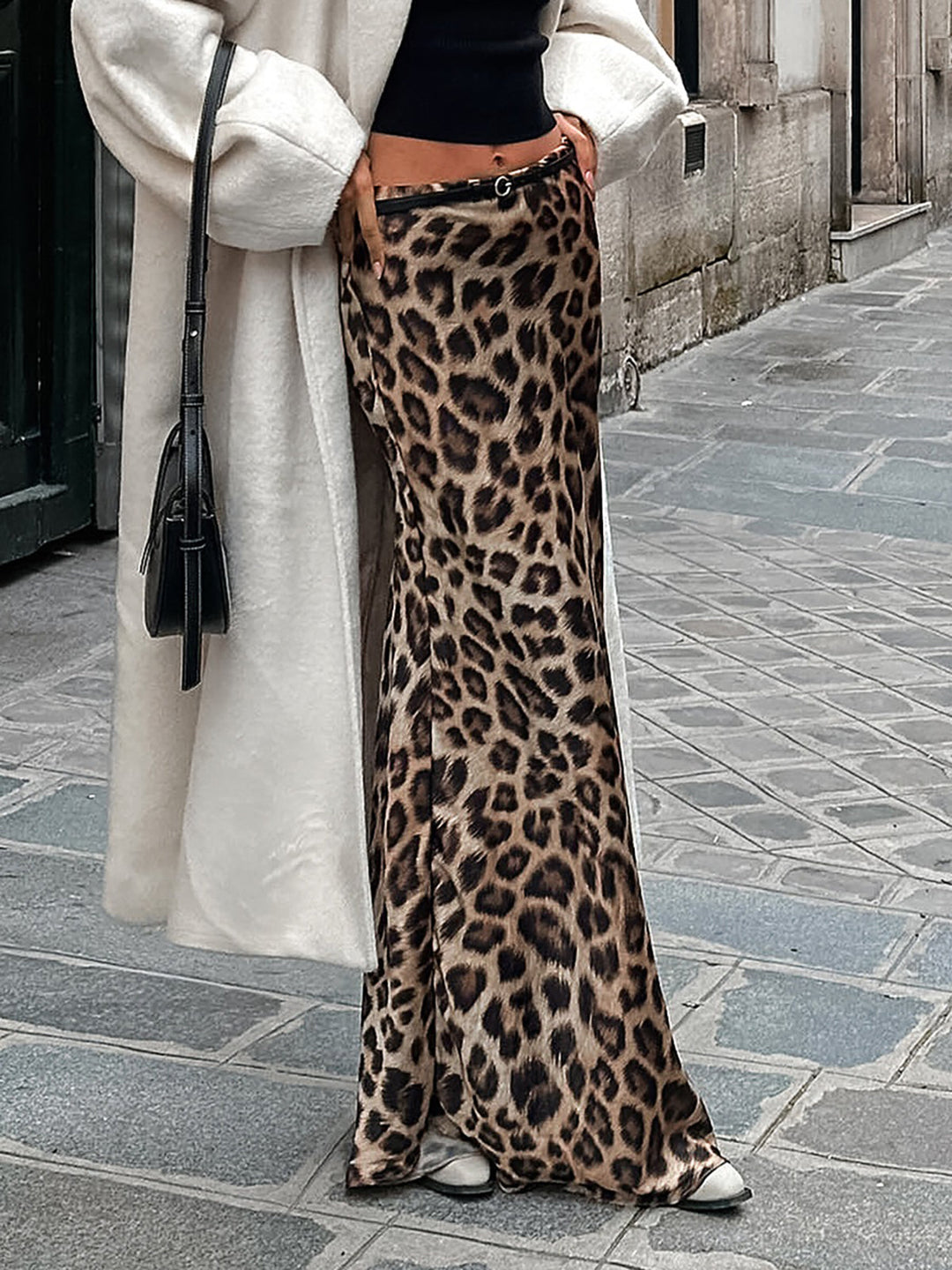 Mirla | Leopardsmönster Slim Maxi Kjol-Eva Jonsson