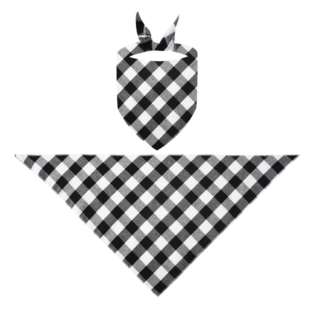 Mirla | Let It Snow Text And Snowman Print Black And White Checked Family Pajama-Eva Jonsson