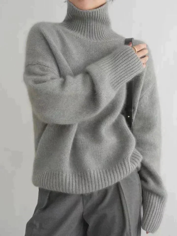 Mirla | Linea Cashmere Halskrage Tröja-Eva Jonsson