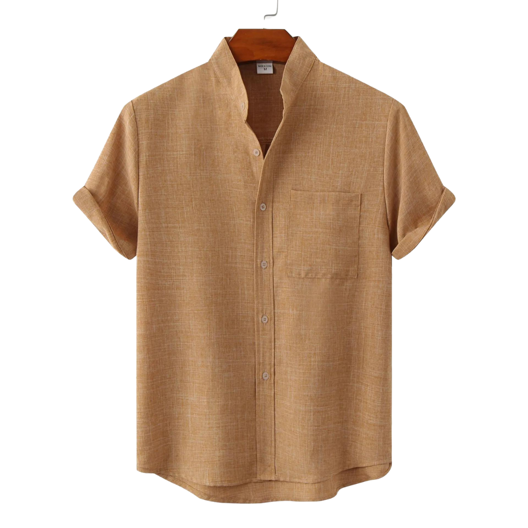 Mirla | Linne T-shirt - Boho - Enfärgad Smal Passform-Eva Jonsson