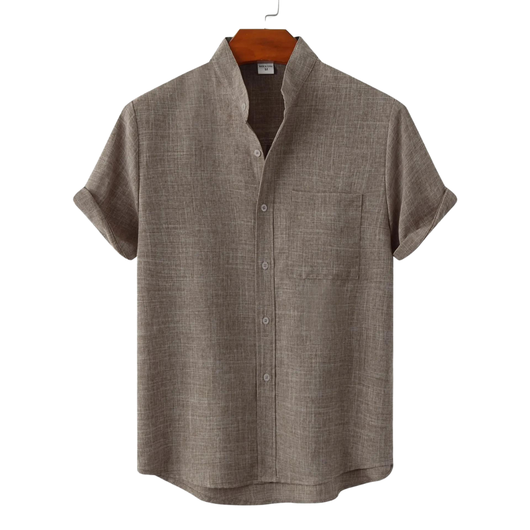 Mirla | Linne T-shirt - Boho - Enfärgad Smal Passform-Eva Jonsson