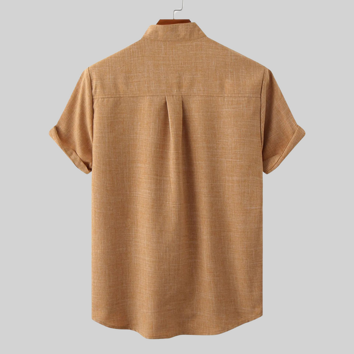 Mirla | Linne T-shirt - Boho - Enfärgad Smal Passform-Eva Jonsson