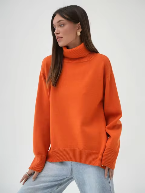 Mirla | Löst Sittande Rullkragepullover-Eva Jonsson
