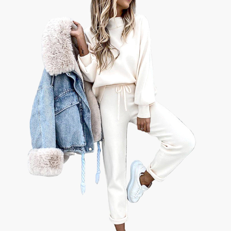 Mirla | Loungewear-Set med Oversized-Tröja och Joggingsbyxor - Bekväm Fritidsoutfit-Eva Jonsson