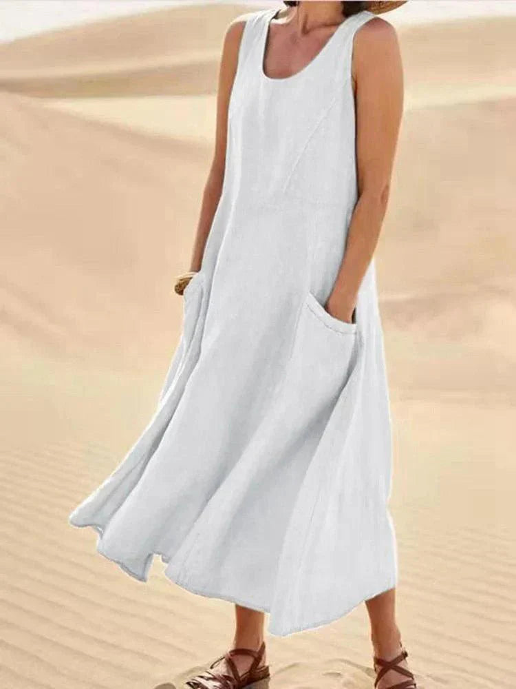 Mirla | Luftigt sommardress med fickor-Eva Jonsson