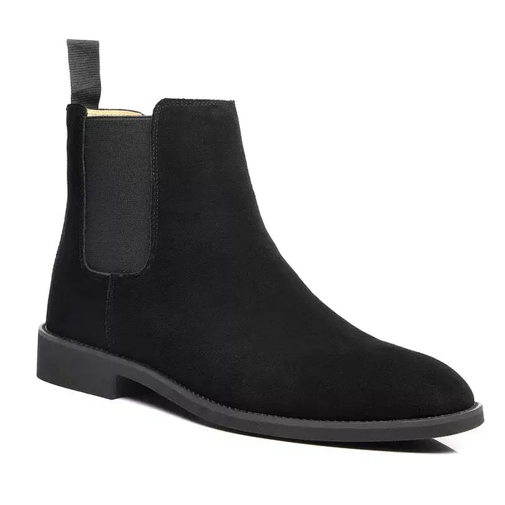 Mirla | Luxe Kalv Mocka Chelsea Boots med Läder Innersula-Eva Jonsson