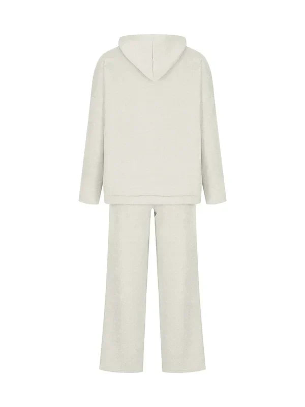 Mirla | Lyx Kvinna Hoodie Randigt Set-Eva Jonsson