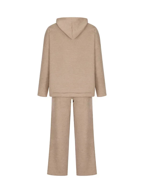 Mirla | Lyx Kvinna Hoodie Randigt Set-Eva Jonsson