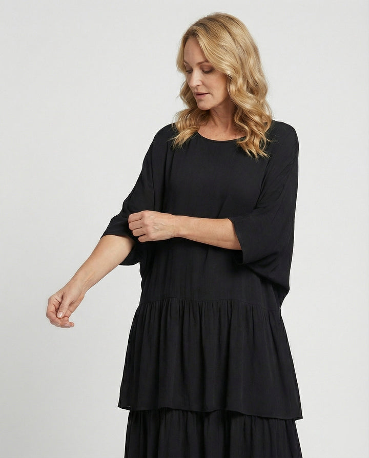 Mirla | Lyxig Elegant Chiffonklänning-Eva Jonsson