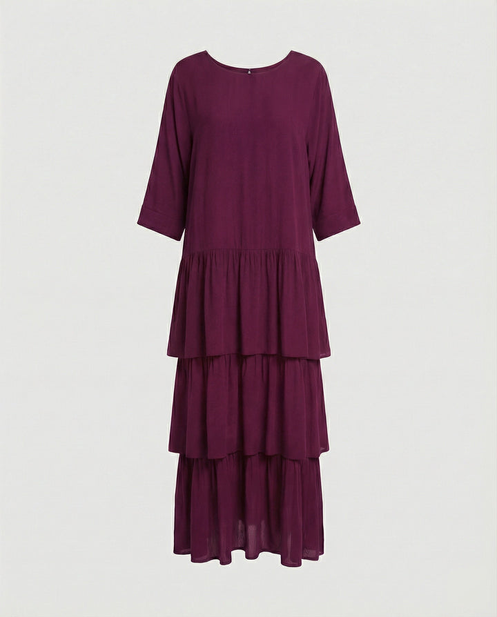 Mirla | Lyxig Elegant Chiffonklänning-Eva Jonsson