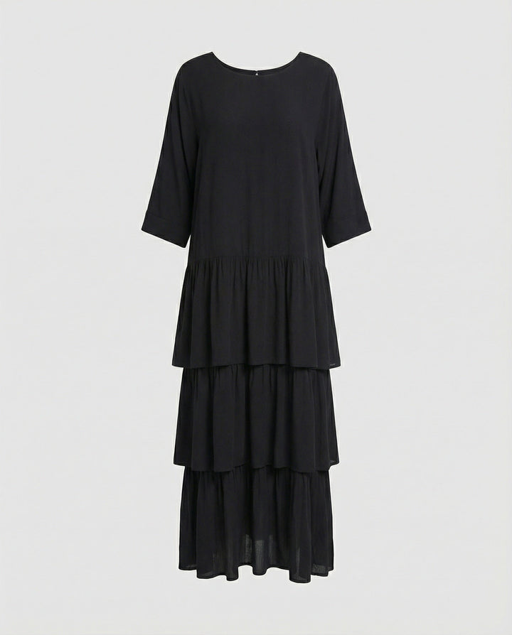 Mirla | Lyxig Elegant Chiffonklänning-Eva Jonsson