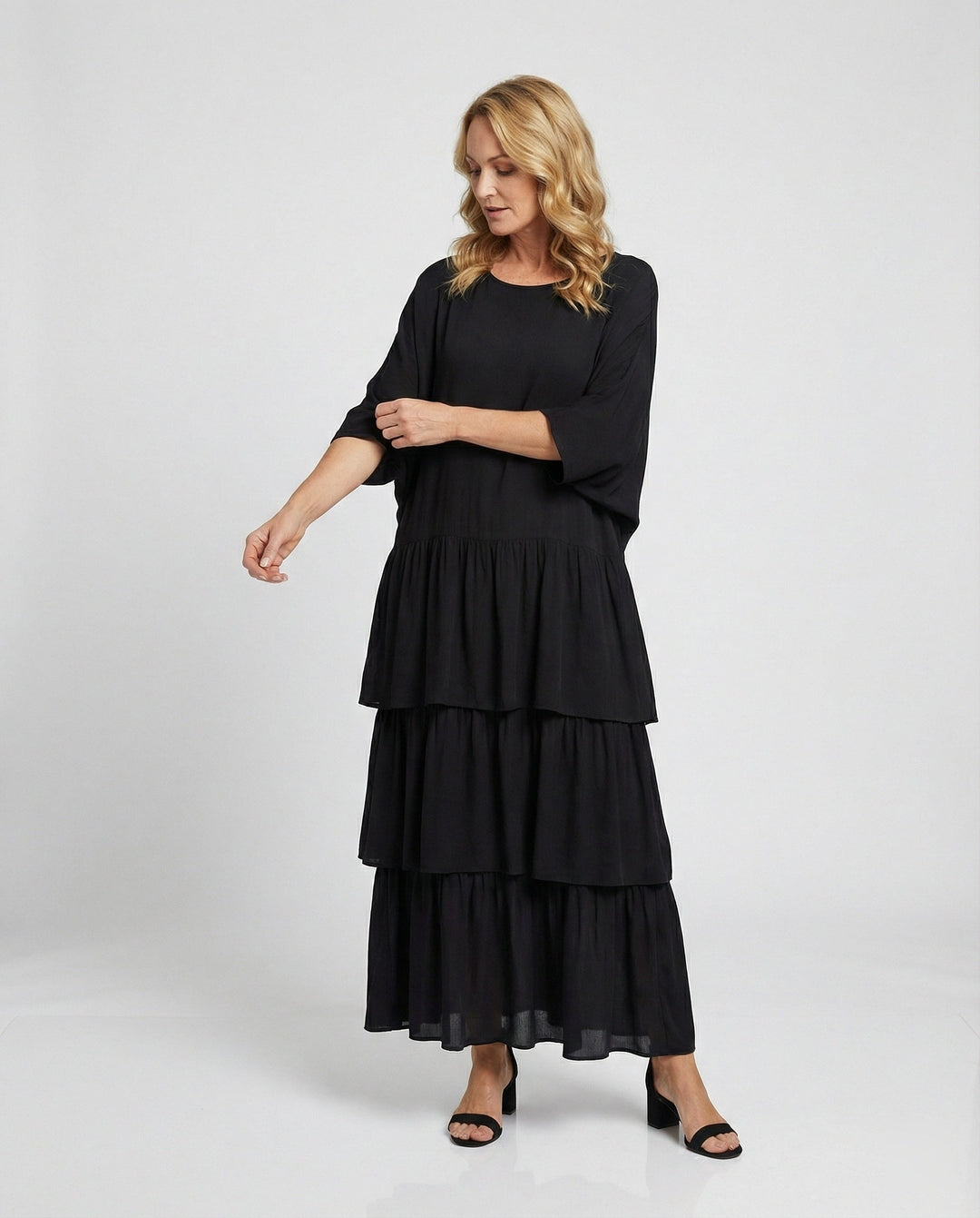 Mirla | Lyxig Elegant Chiffonklänning-Eva Jonsson