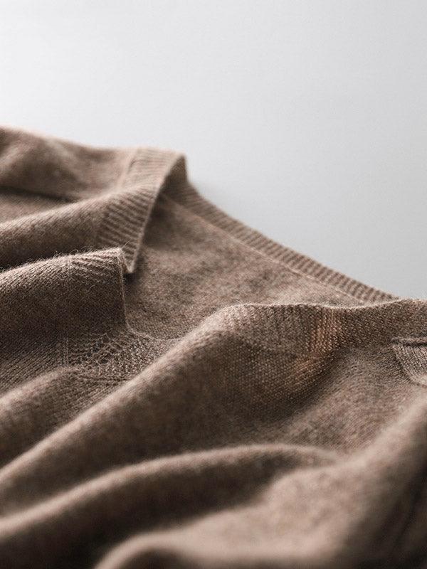 Mirla | Lyxig Mjuk Cashmere V-Hals Tröja för Damer-Eva Jonsson