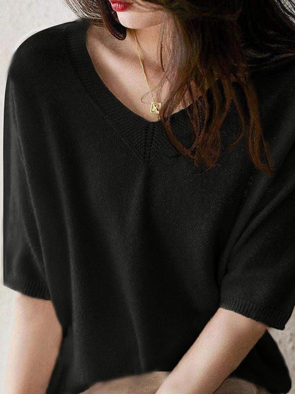 Mirla | Lyxig Mjuk Cashmere V-Hals Tröja för Damer-Eva Jonsson