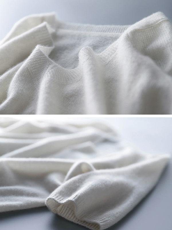 Mirla | Lyxig Mjuk Cashmere V-Hals Tröja för Damer-Eva Jonsson