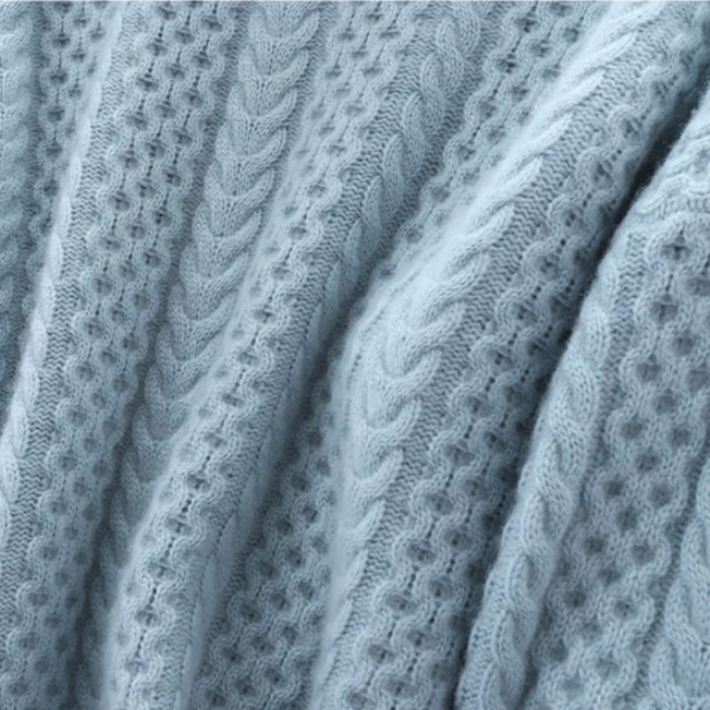 Mirla | Lyxig kashmir-rollkragepullover med rutmönster-Eva Jonsson