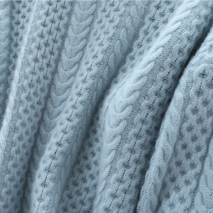 Mirla | Lyxig kashmir-rollkragepullover med rutmönster-Eva Jonsson