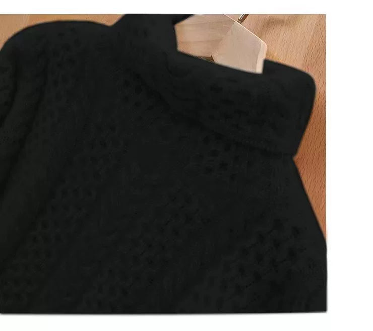 Mirla | Lyxig kashmir-rollkragepullover med rutmönster-Eva Jonsson