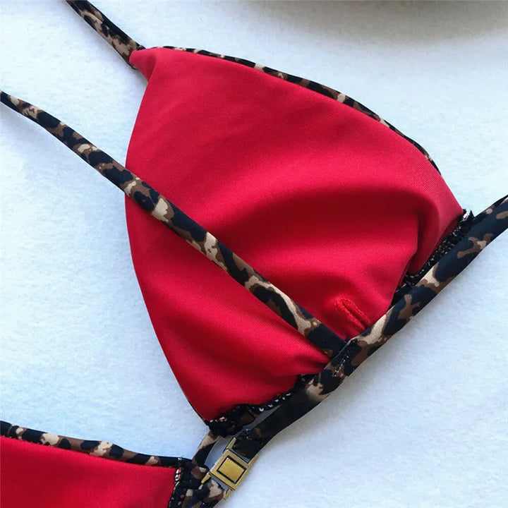 Mirla | Lyxig sommar bikini set sexig leopard م-Eva Jonsson