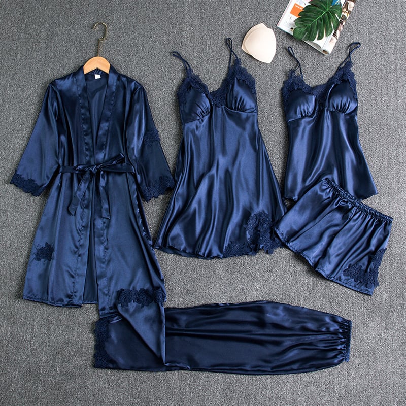 Mirla | Lyxigt Satin Nattklädesset-Eva Jonsson