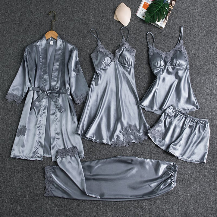 Mirla | Lyxigt Satin Nattklädesset-Eva Jonsson