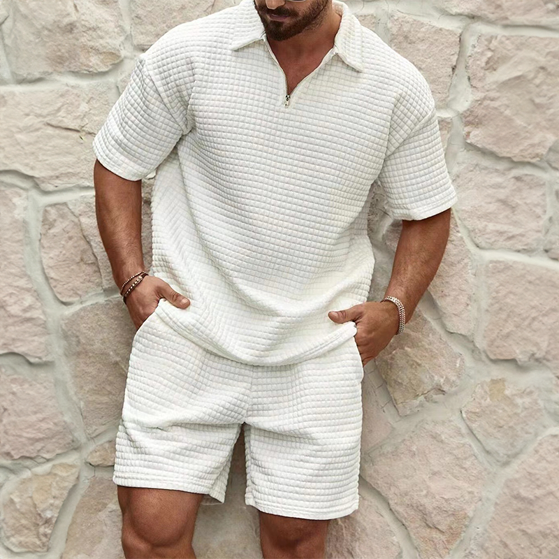Mirla | Lyxigt sommarsätt för herrar Polo och shorts-Eva Jonsson
