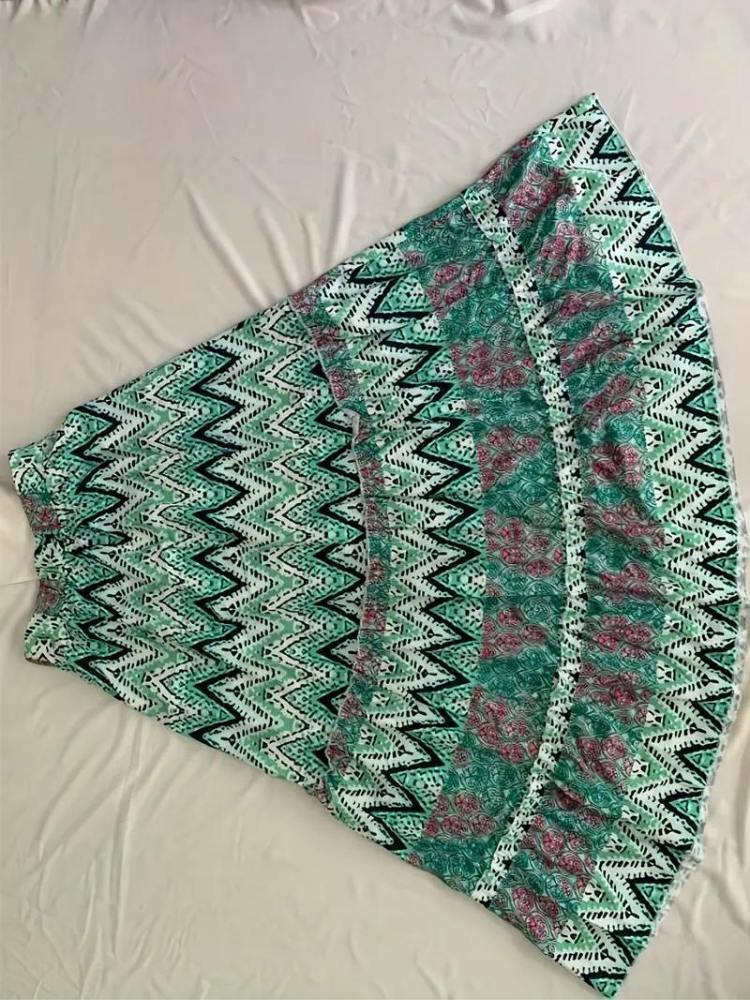 Mirla | Maxikjol Färgglad Boho-Rysslingskjol-Eva Jonsson