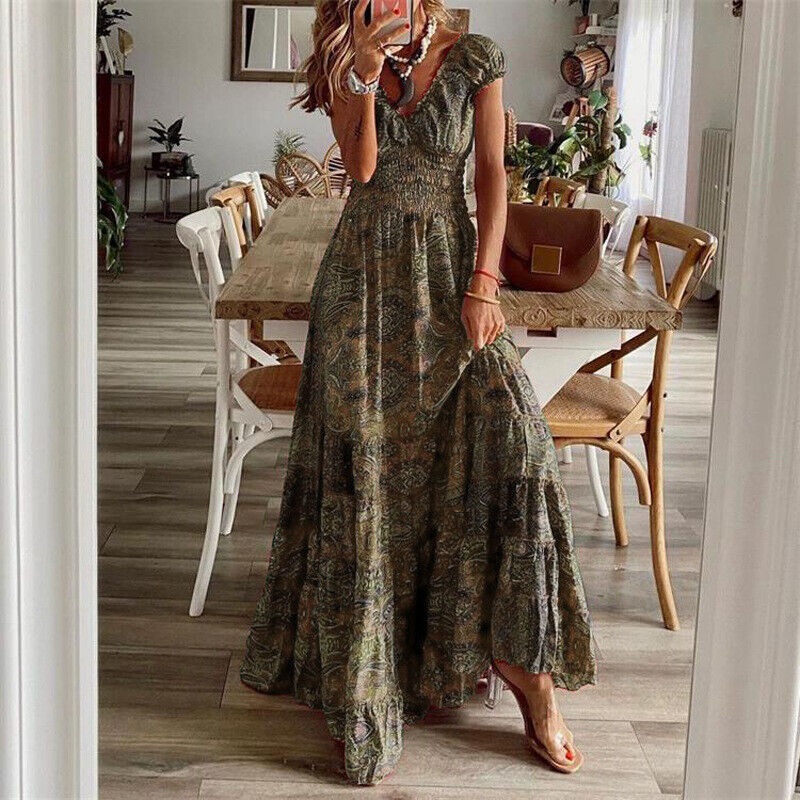Mirla | Mer skräddarsydd långklänning i boho-stil-Eva Jonsson