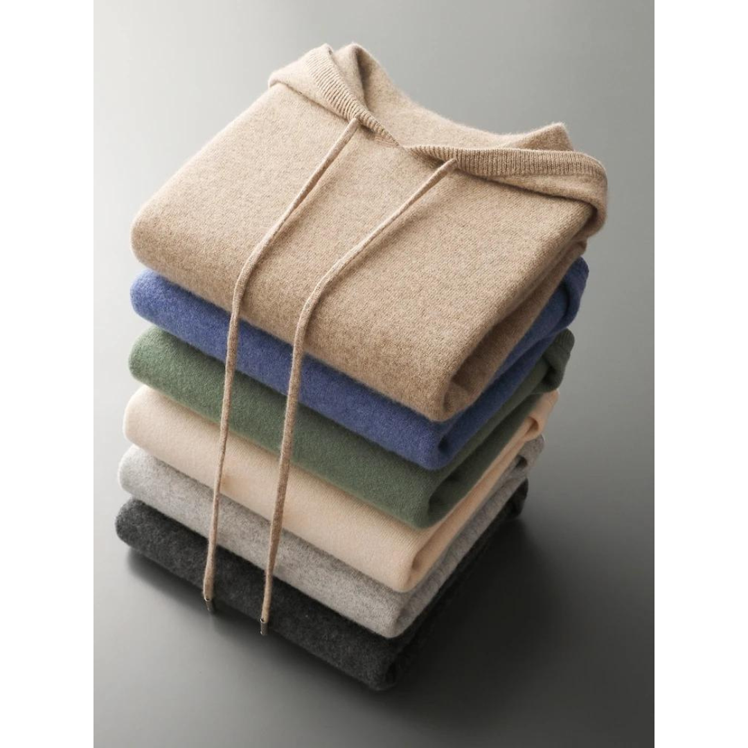 Mirla | Merino Stickad Hoodie-Eva Jonsson