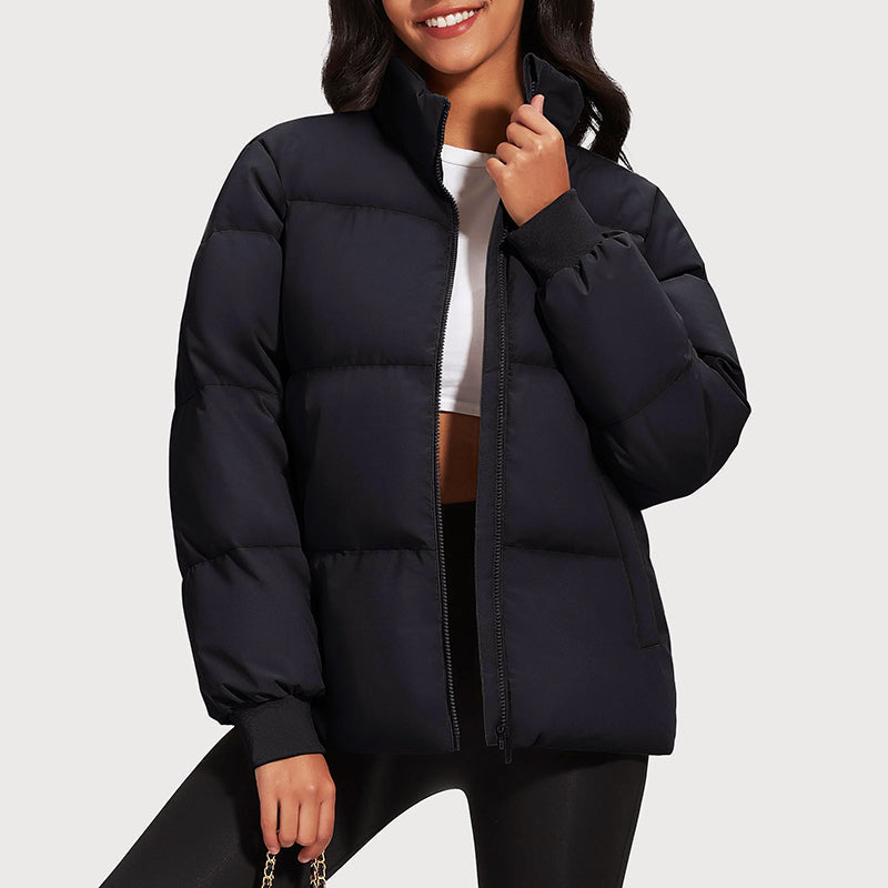 Mirla | Mid-Length Pufferjacka med Dunfyllning-Eva Jonsson