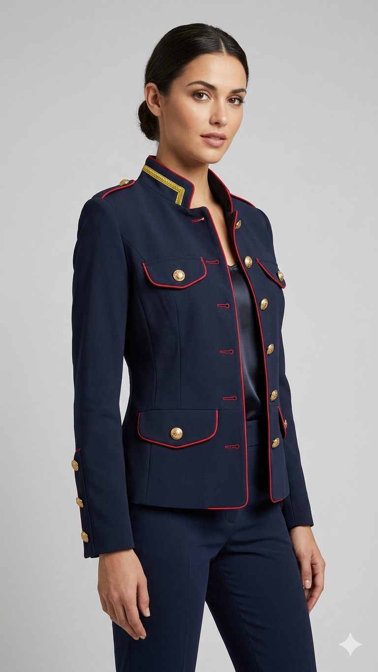 Mirla | Militärjacka i bomull-Eva Jonsson