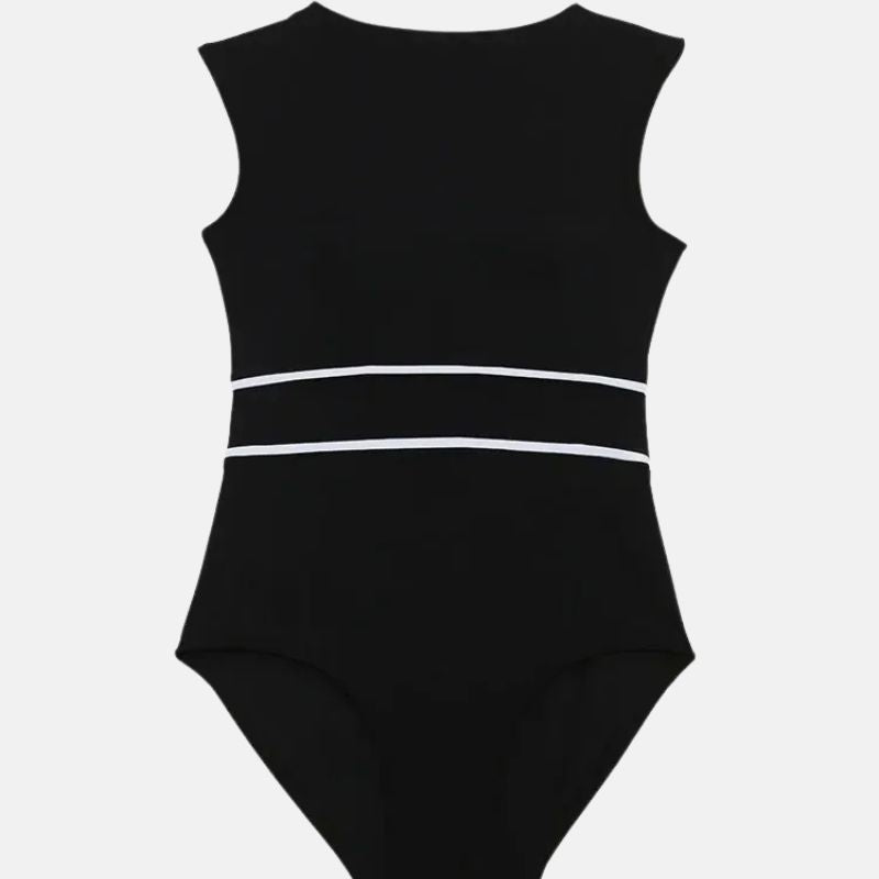 Mirla | Minimalistisk svart enpiece baddräkt-Eva Jonsson
