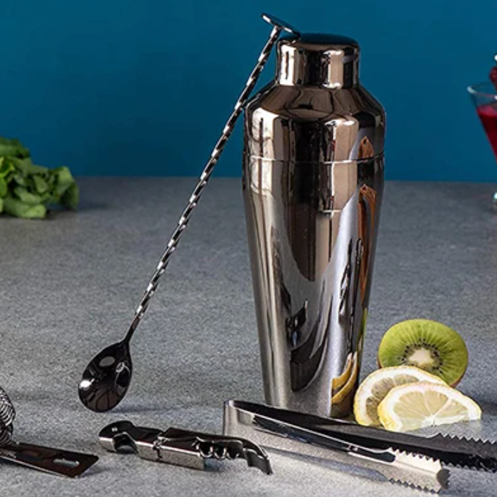 Mirla | MixArt Metallisk Barset | Elegant Cocktail- och Bartender-set | Perfekta drycker gjort enkelt-Eva Jonsson