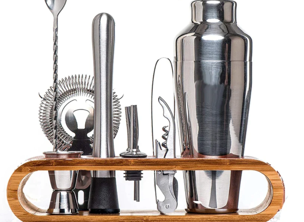 Mirla | MixArt Metallisk Barset | Elegant Cocktail- och Bartender-set | Perfekta drycker gjort enkelt-Eva Jonsson