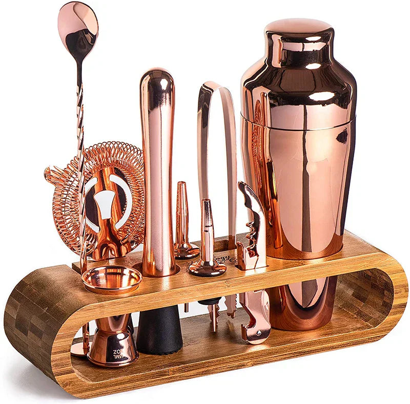Mirla | MixArt Metallisk Barset | Elegant Cocktail- och Bartender-set | Perfekta drycker gjort enkelt-Eva Jonsson