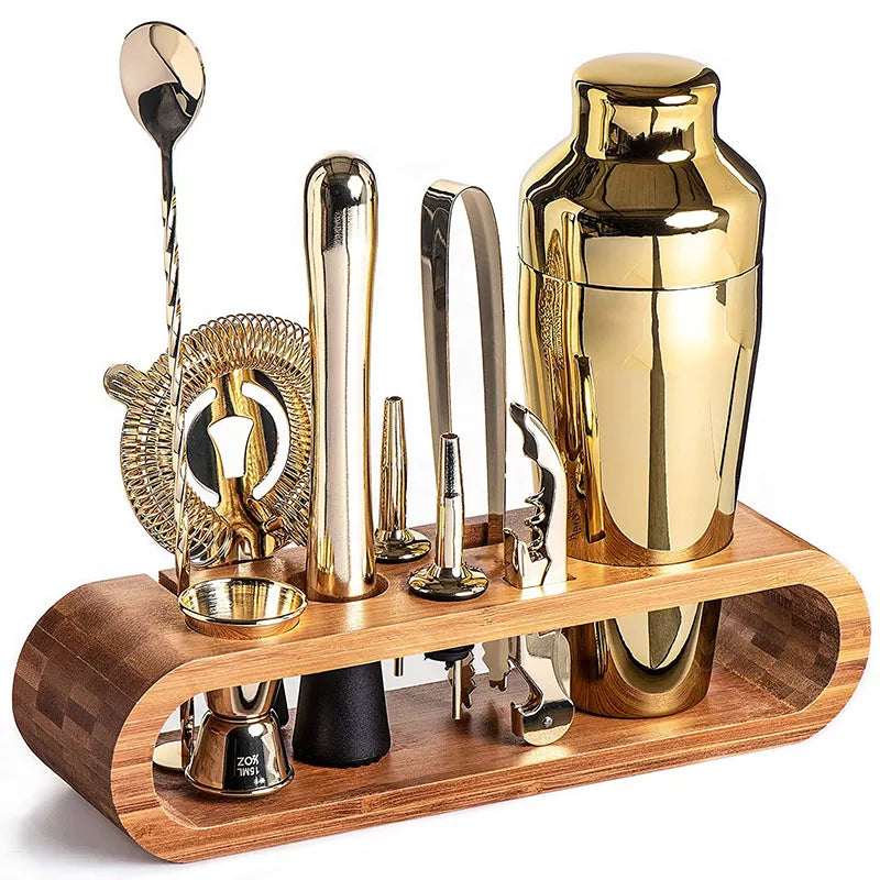 Mirla | MixArt Metallisk Barset | Elegant Cocktail- och Bartender-set | Perfekta drycker gjort enkelt-Eva Jonsson