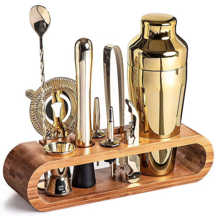 Mirla | MixArt Metallisk Barset | Elegant Cocktail- och Bartender-set | Perfekta drycker gjort enkelt-Eva Jonsson