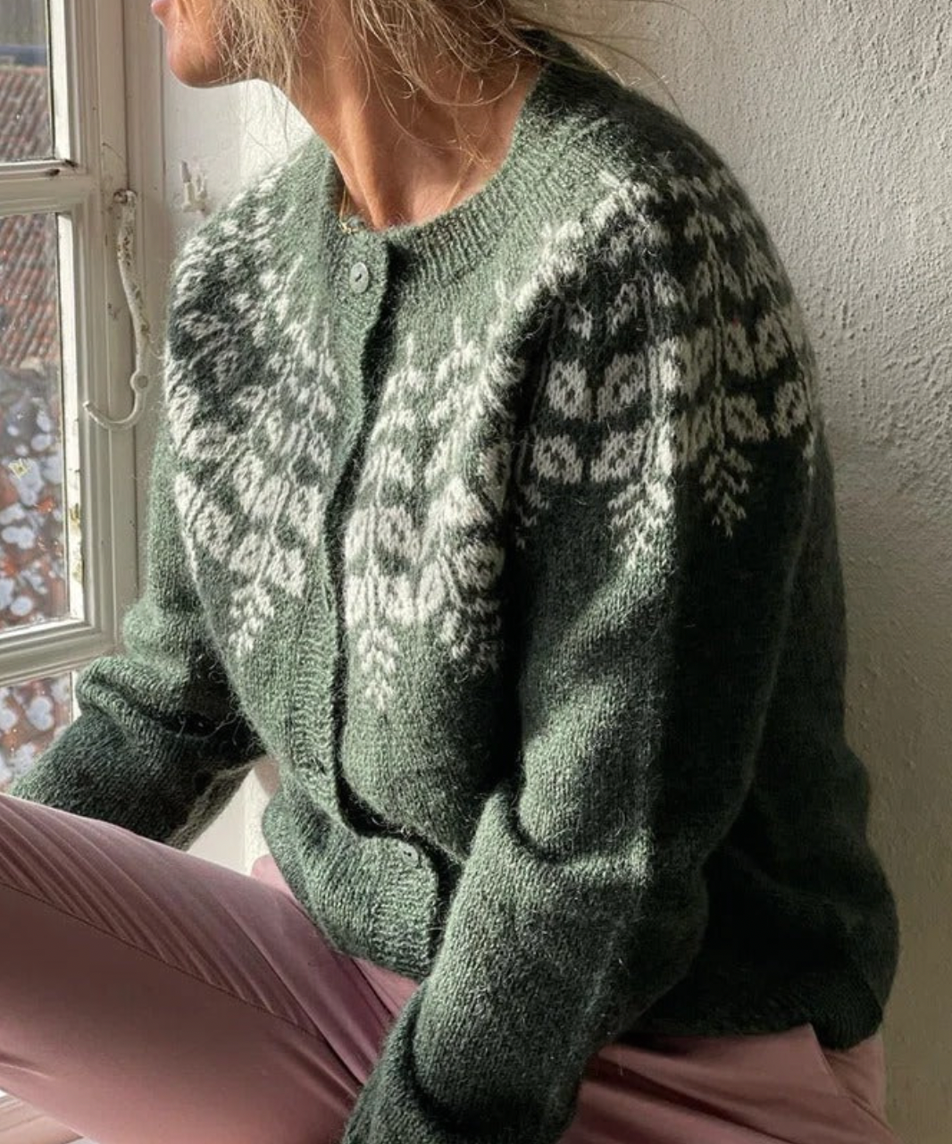 Mirla | Mjuk Vinter Stickad Cardigan-Eva Jonsson