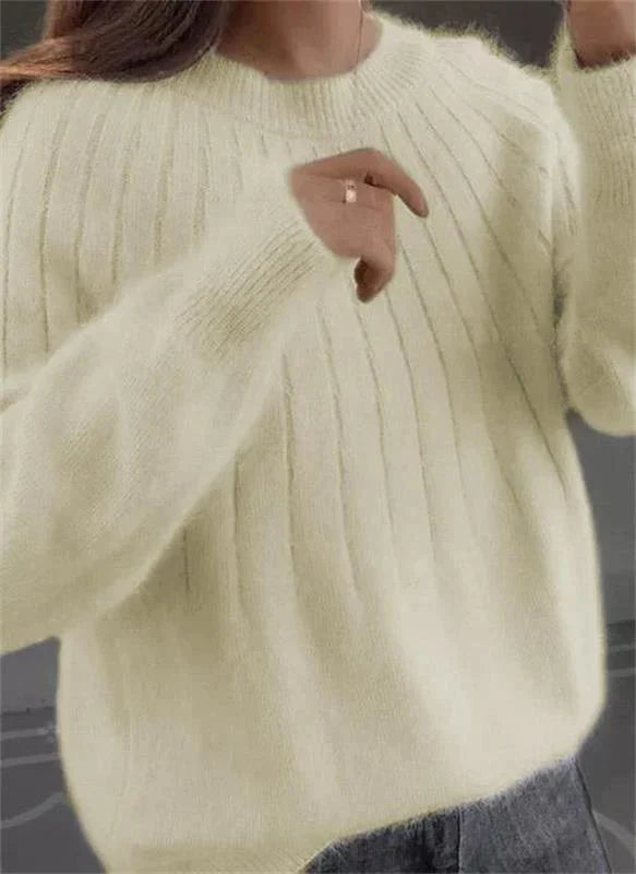 Mirla | Mjuk cashmere stickad tröja för damer - Varm och lyx-Eva Jonsson