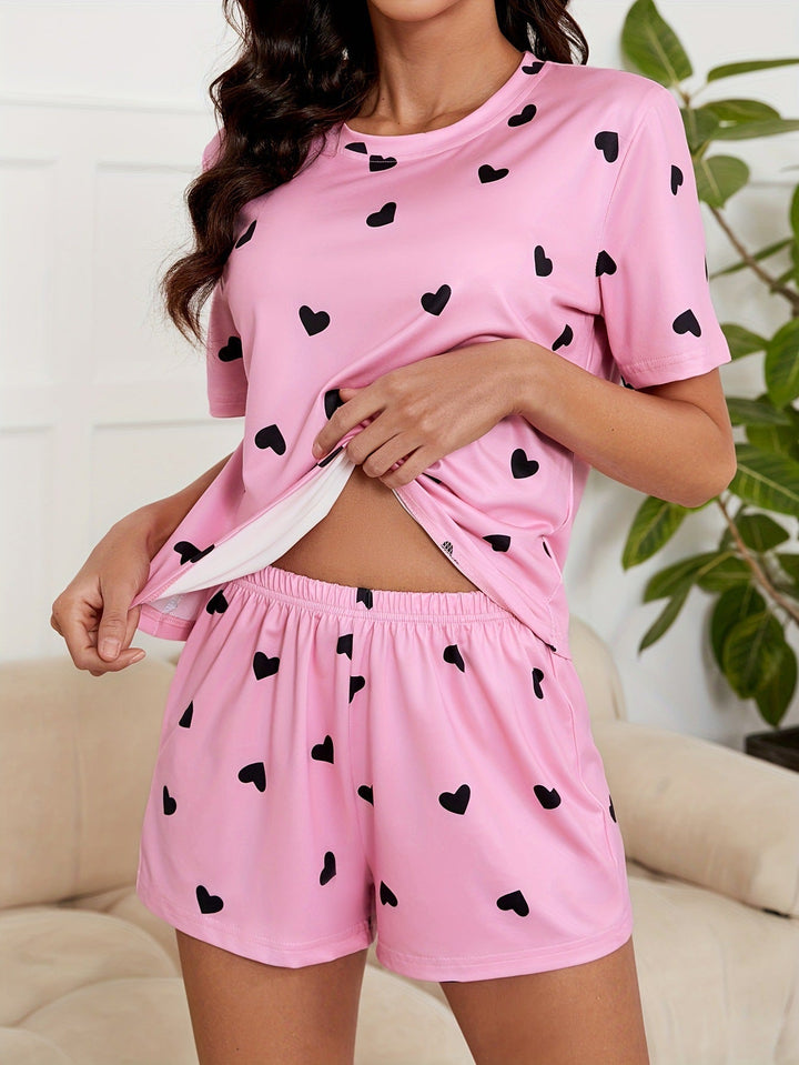 Mirla | Mjuk kortärmad shorts pyjamas set-Eva Jonsson