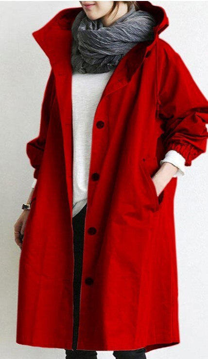 Mirla | Mode Lång Trenchcoat Dam-Eva Jonsson