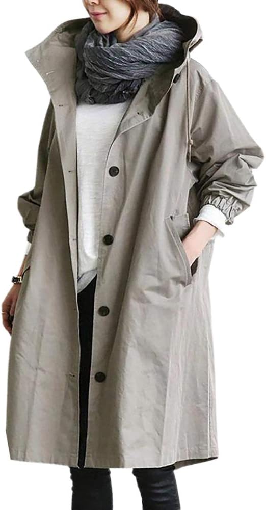 Mirla | Mode Lång Trenchcoat Dam-Eva Jonsson