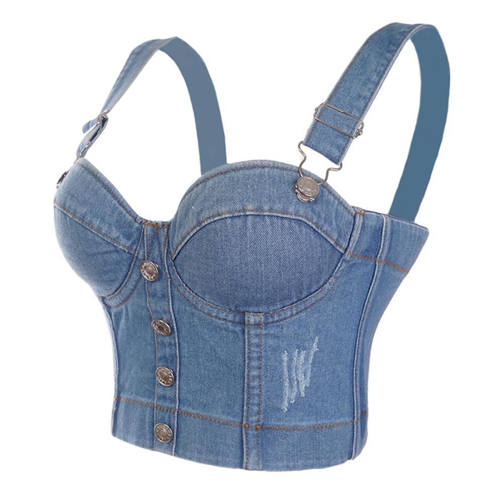 Mirla | Mode Sexiga Jeans Dam Kort Topp-Eva Jonsson