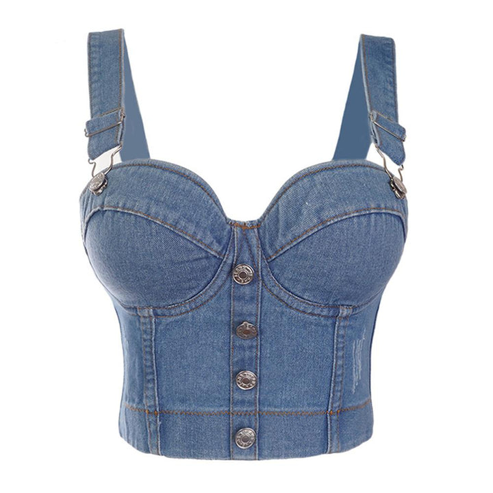 Mirla | Mode Sexiga Jeans Dam Kort Topp-Eva Jonsson