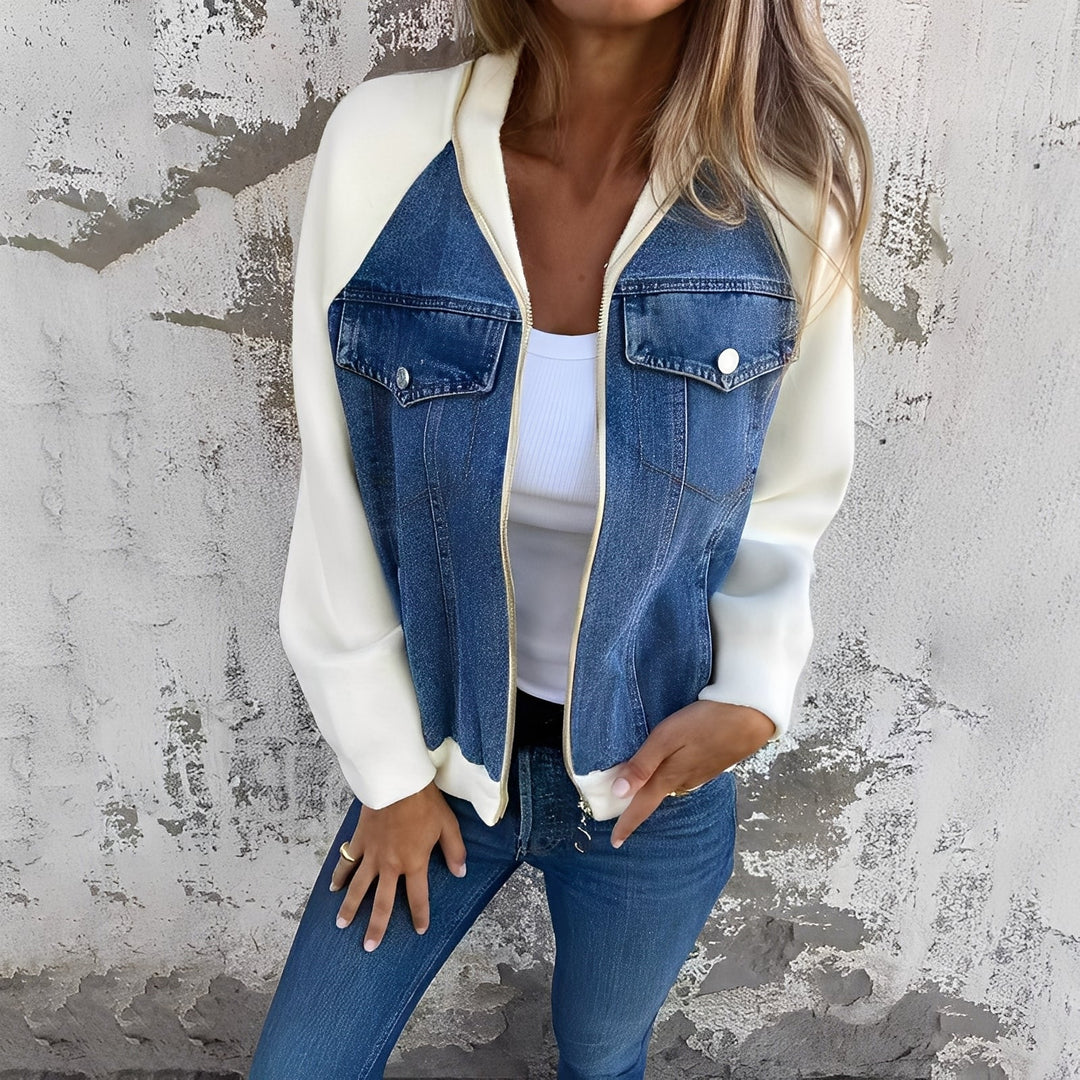 Mirla | Moderiktiga Damjeansjacka-Eva Jonsson