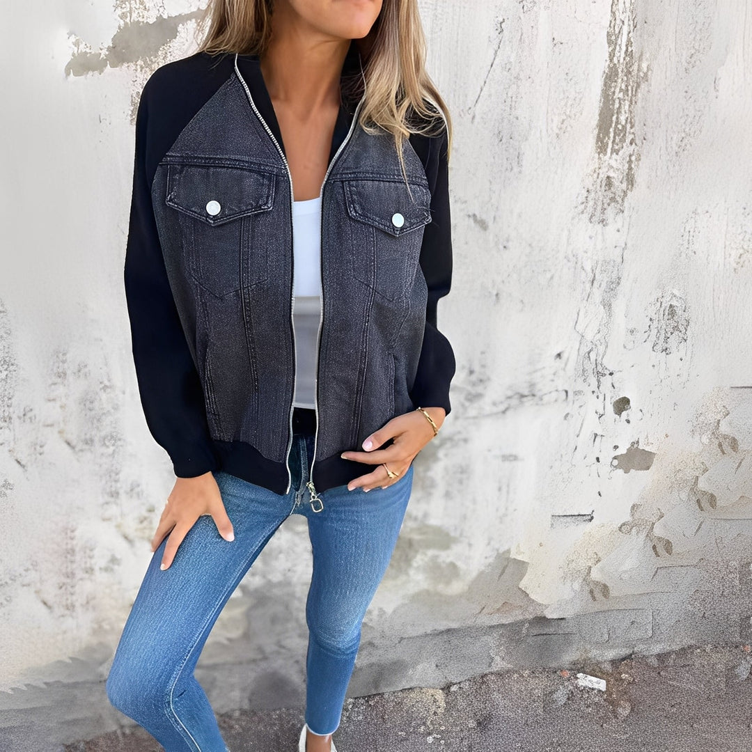Mirla | Moderiktiga Damjeansjacka-Eva Jonsson