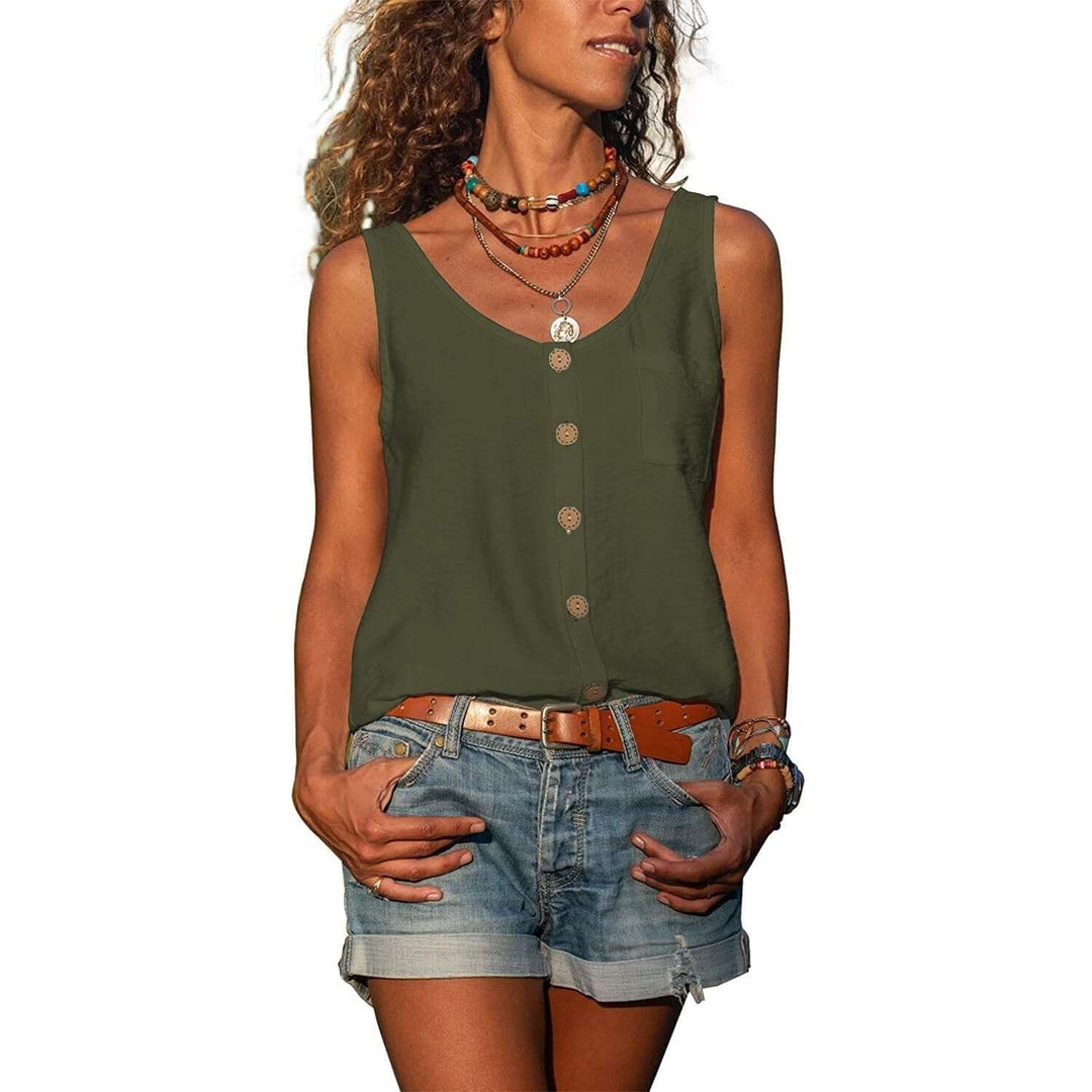Mirla | Moderiktigt Elegant Dam Tanktop-Eva Jonsson